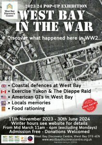 Poster advertising West Bay in the War Exhibition